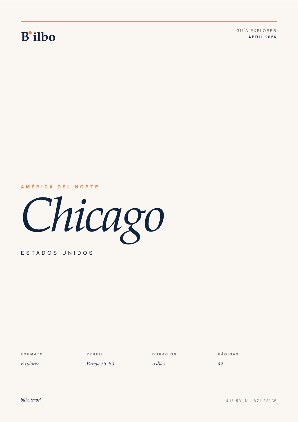 Portada de la guía Explorer de Chicago